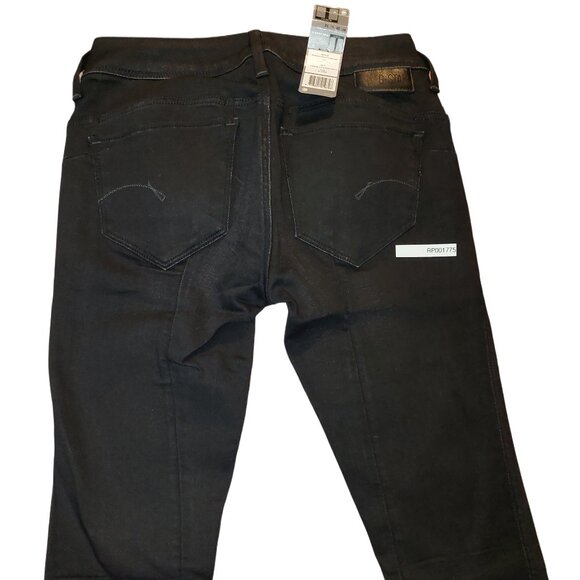 G-Star Raw Midge Sculpted Lift Skinny Slander Black Denim Jeans Sz 26 NWT - Picture 8 of 13